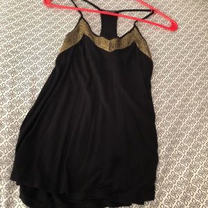 Gold detail racer back tank